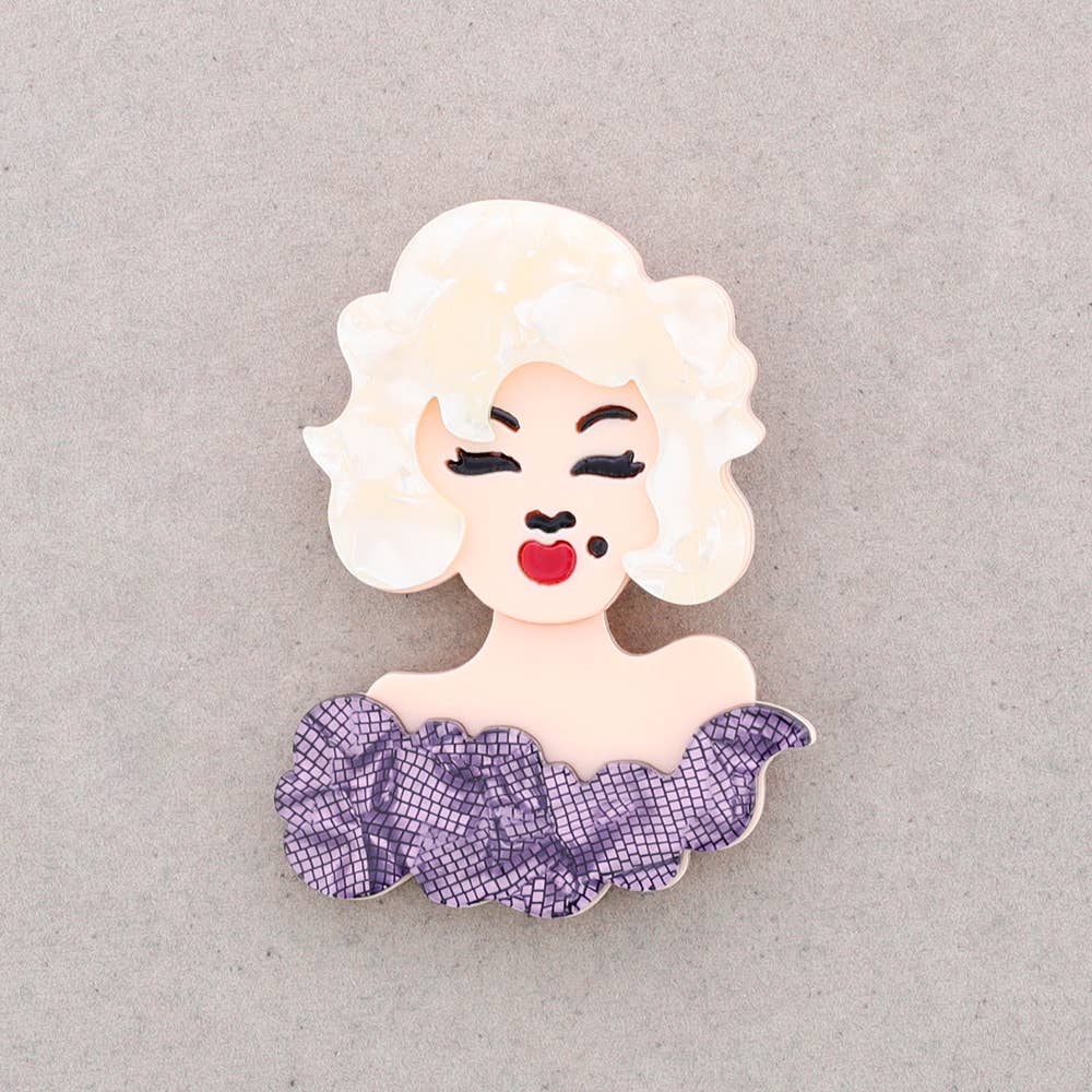 Broche Marilyn Resina