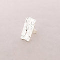 Anillo de detalle rectangular Metal