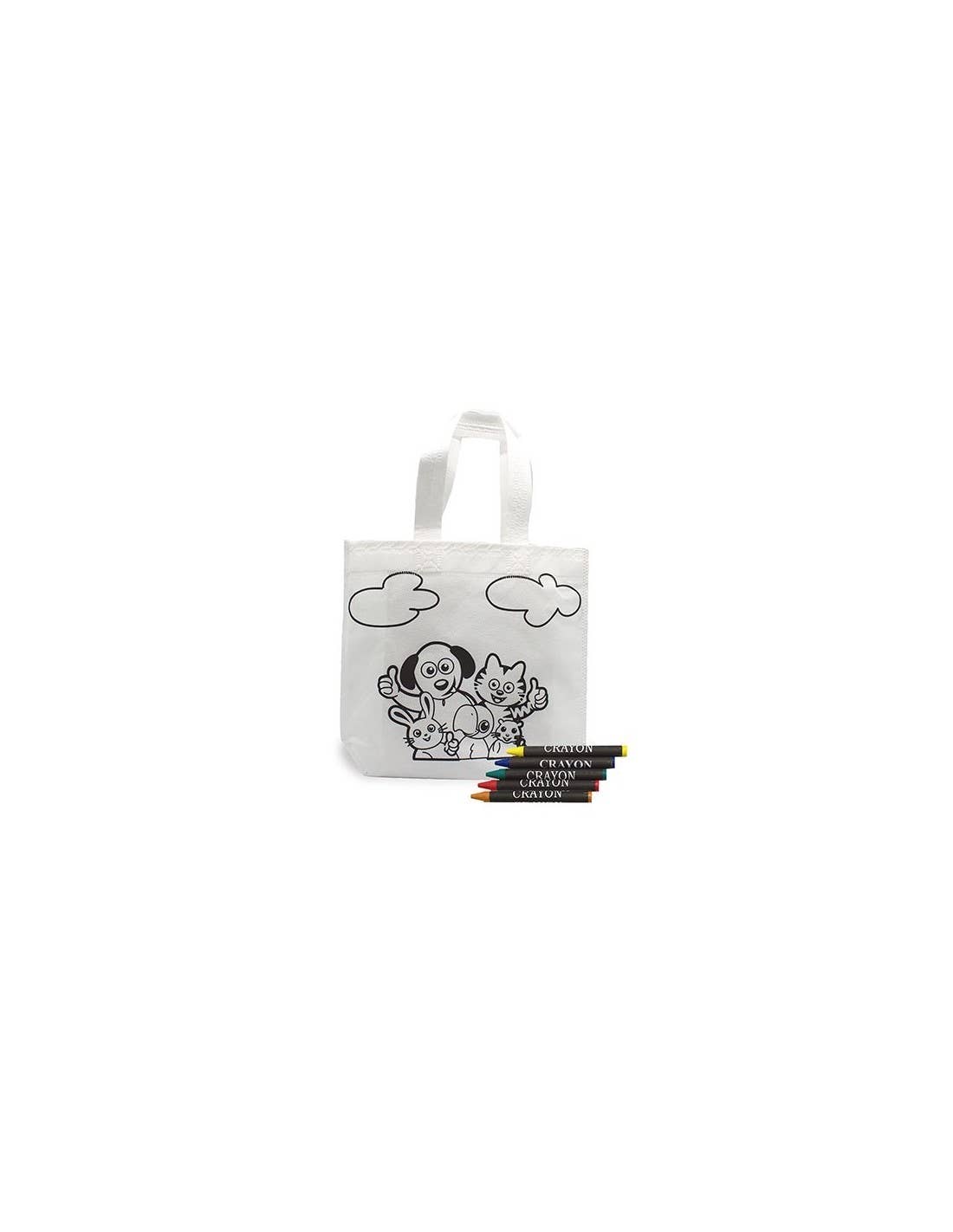 Bolsa con dibujos para colorear