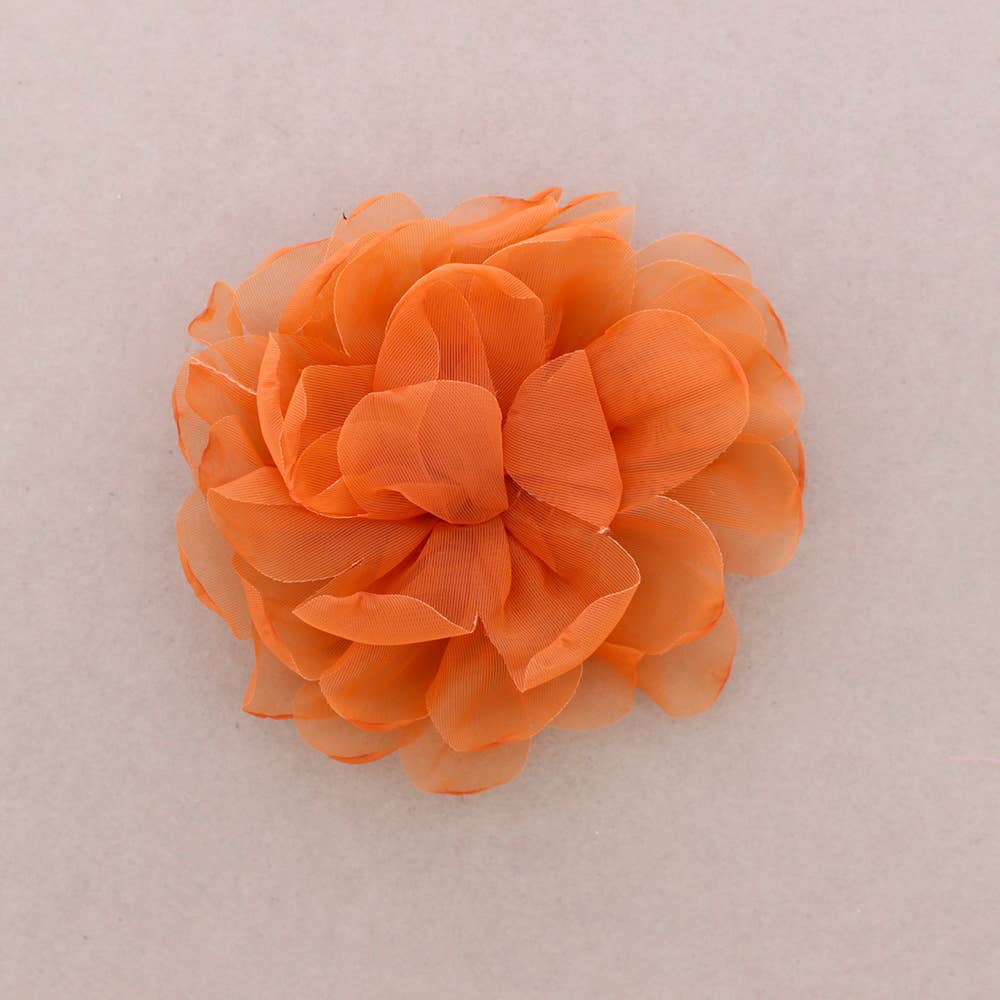Broche Flor Tela 14 cm