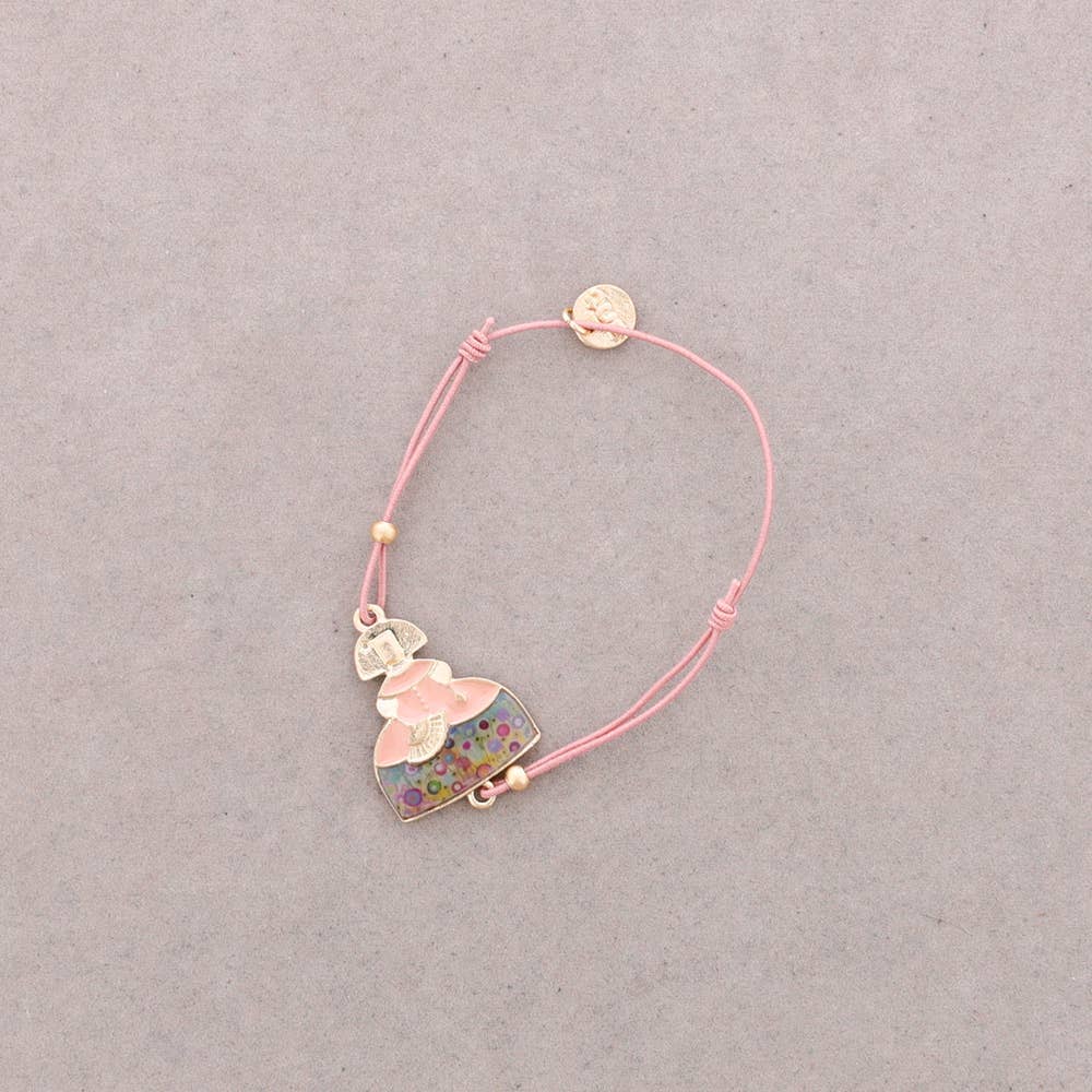 Pulsera Gomita Menina Metal Esmalte