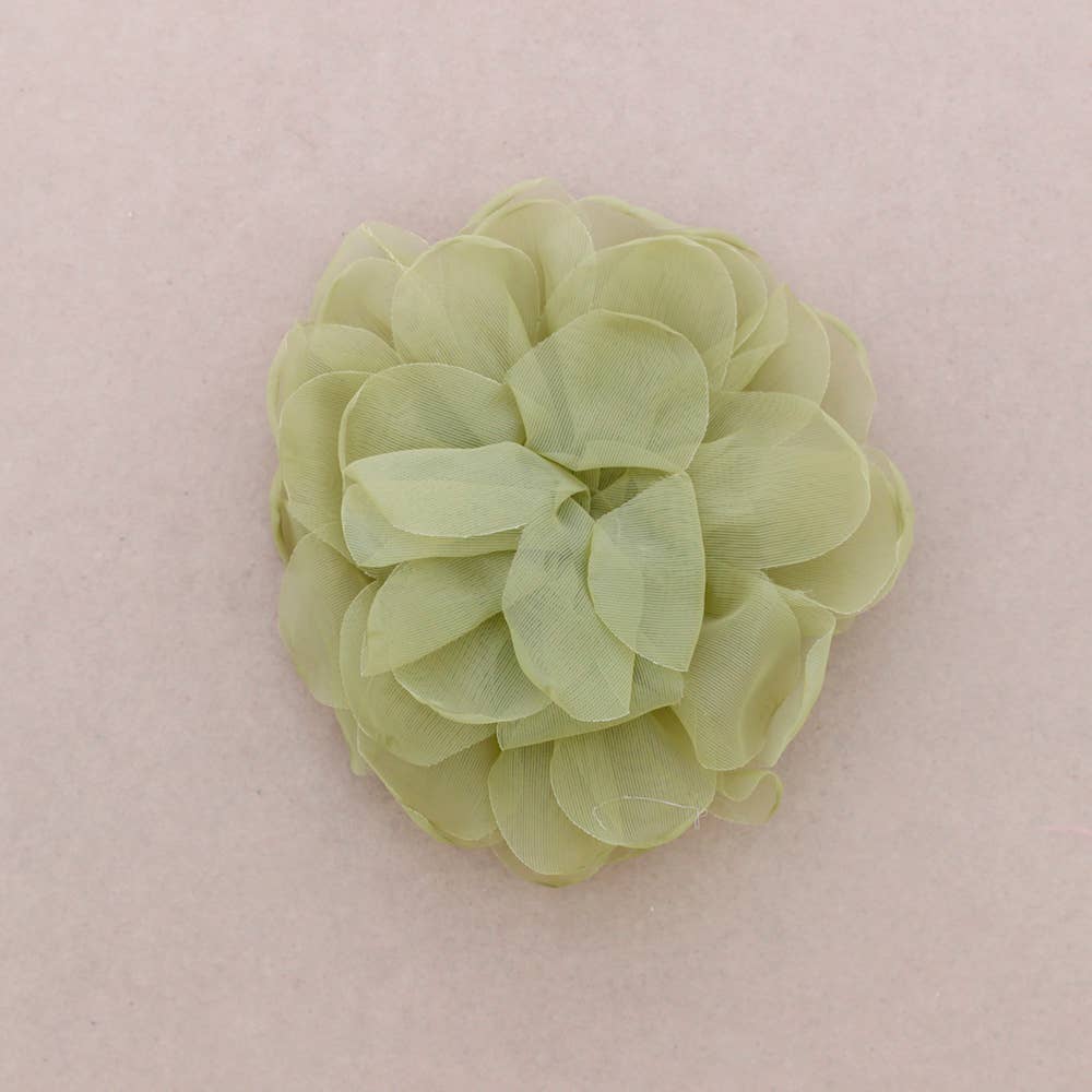 Broche Flor Tela 14 cm