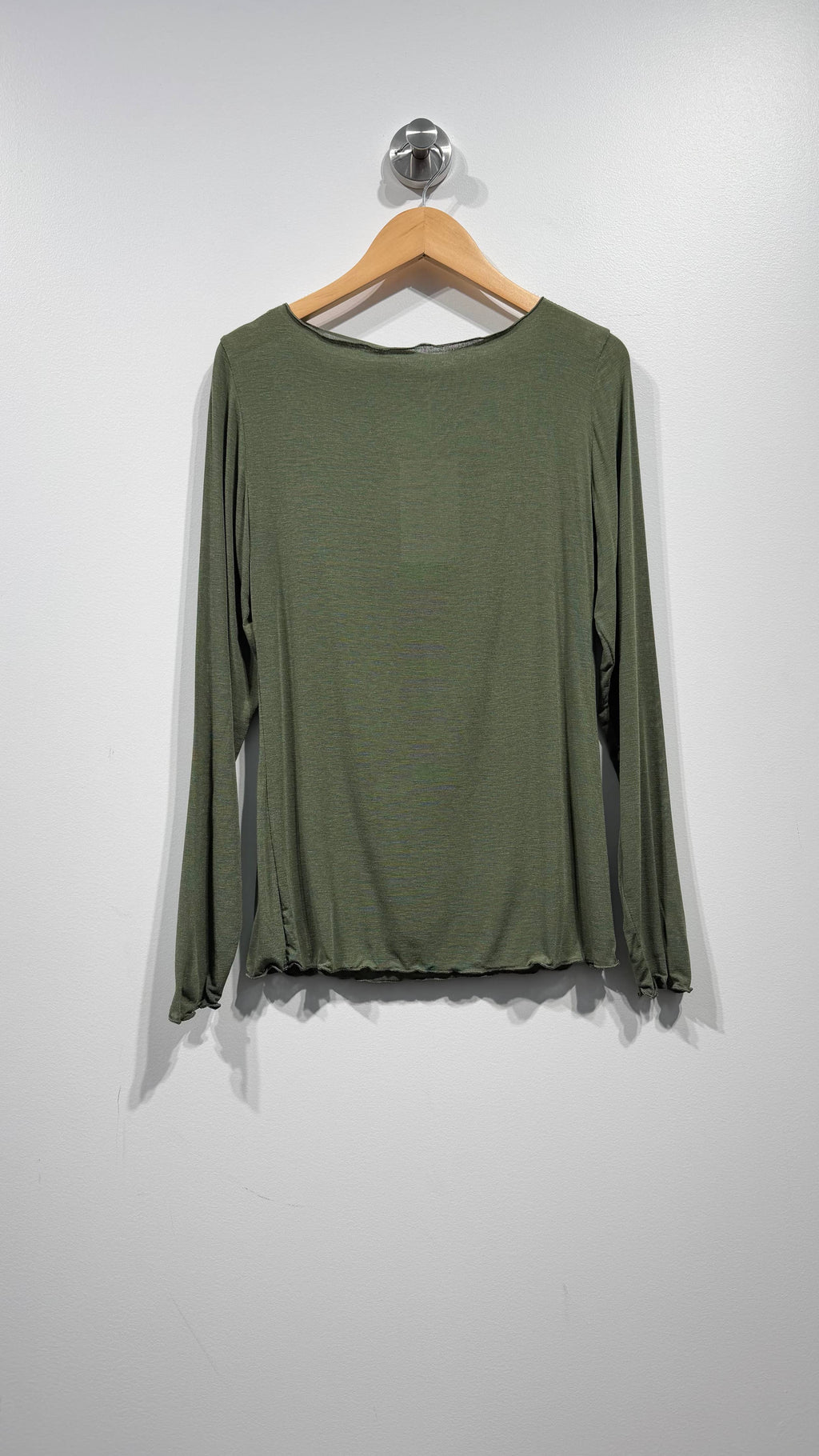Jersey de punto fino con cuello barco talla regular