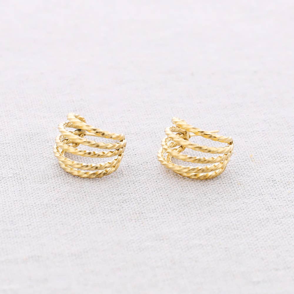 Pendientes Acero Triple Aro