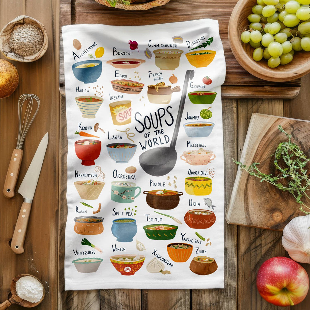 Paño de cocina - Sopas del mundo