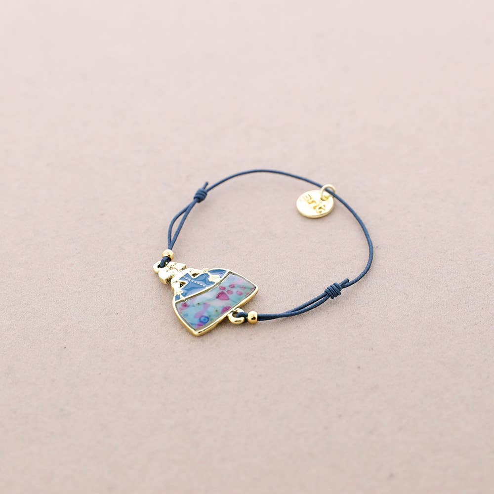 Pulsera Gomita Menina Metal Esmalte