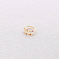 Anillo Acero Doble Tira Cuentas
