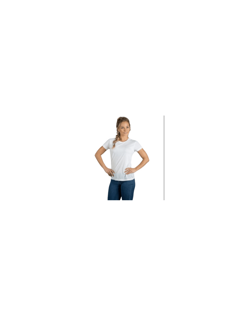 Camiseta poliéster manga corta cuello redondo