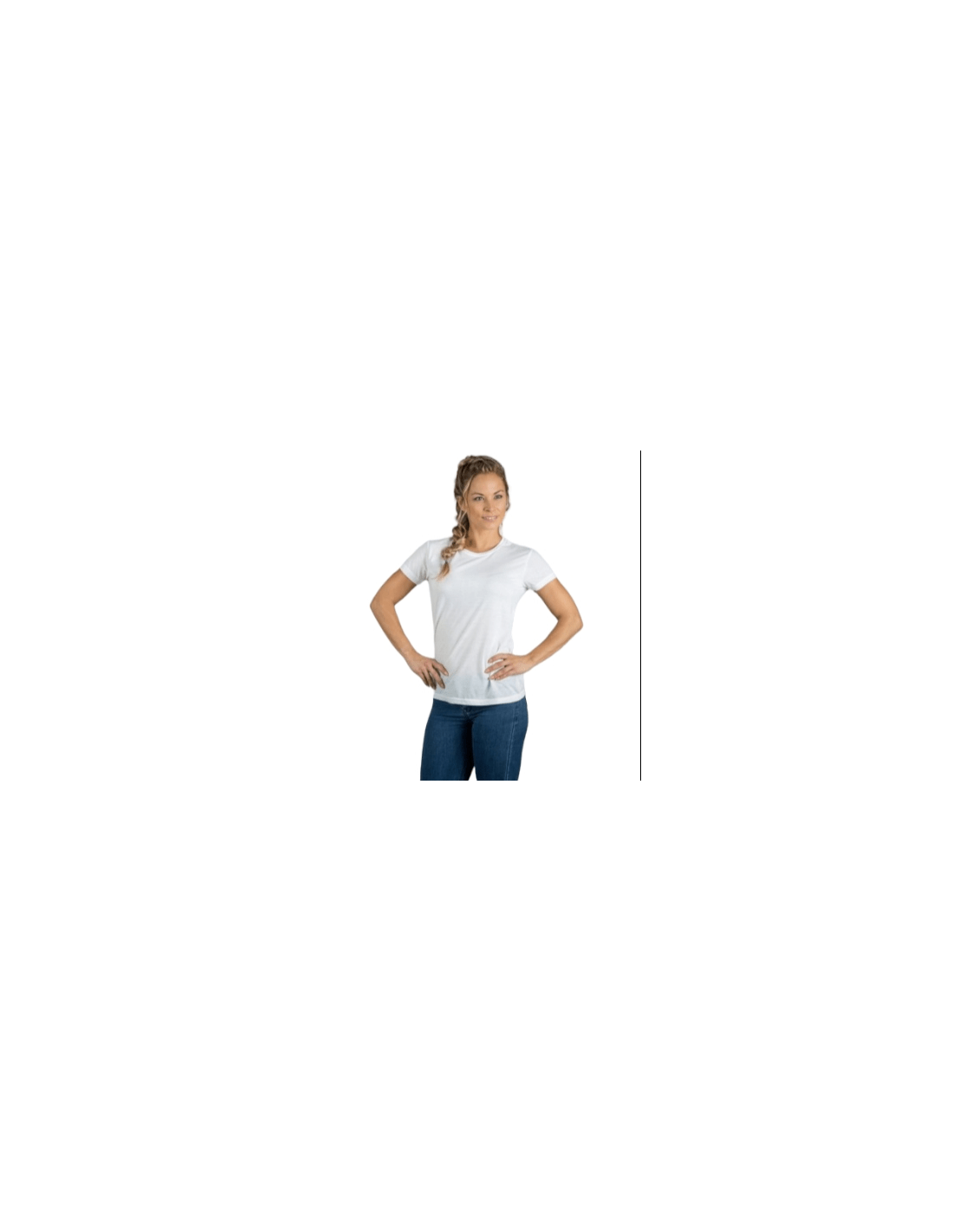 Camiseta poliéster manga corta cuello redondo