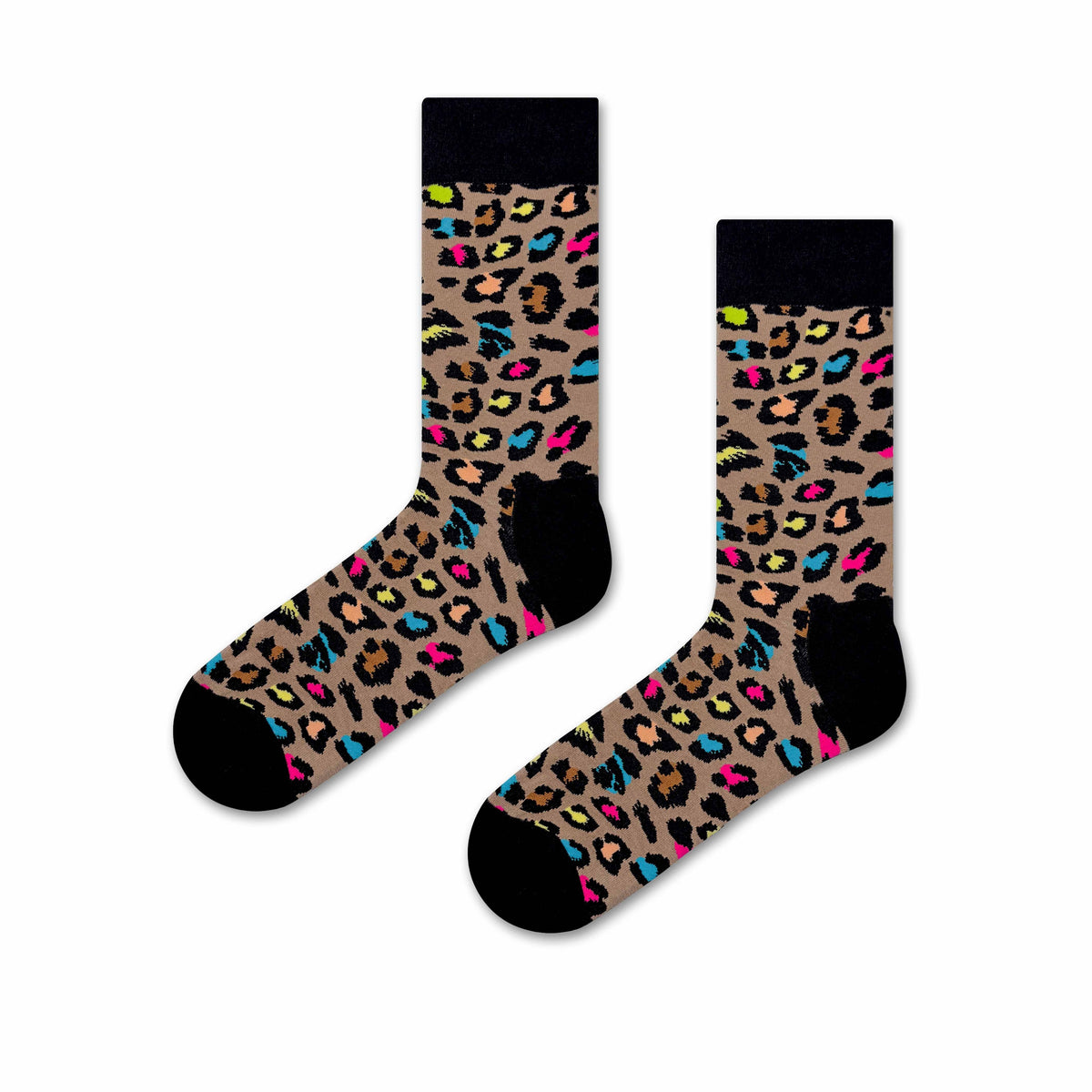 Calcetines de leopardo multicolor 🐆✨