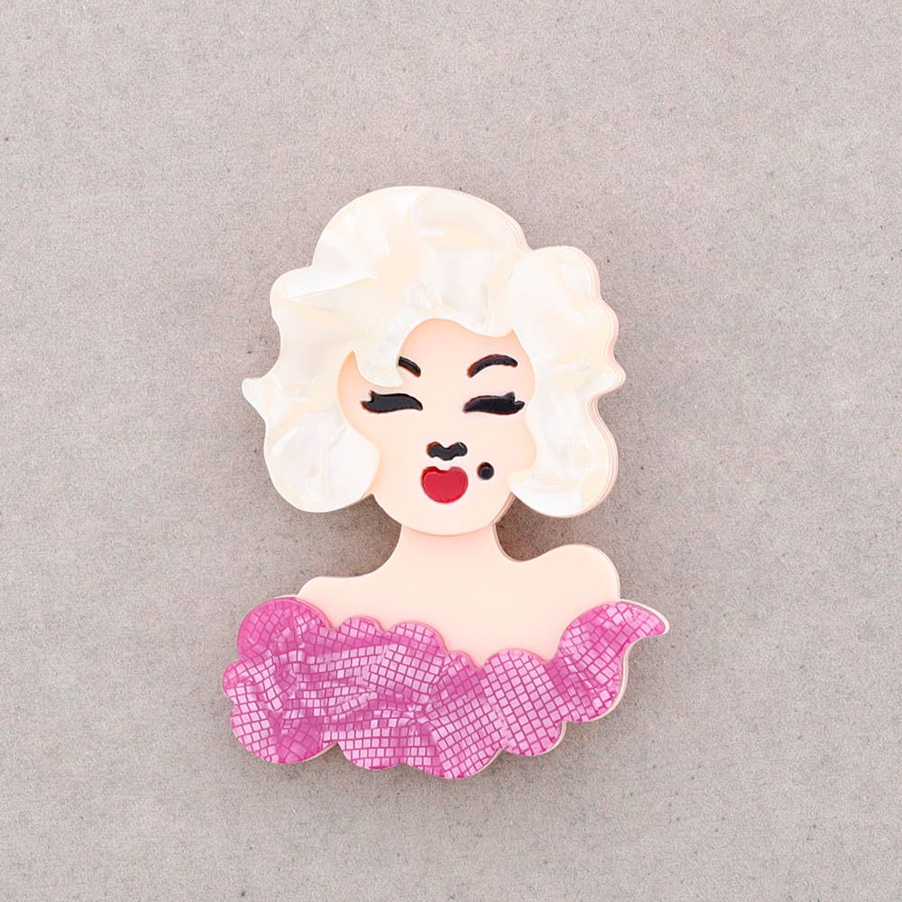 Broche Marilyn Resina