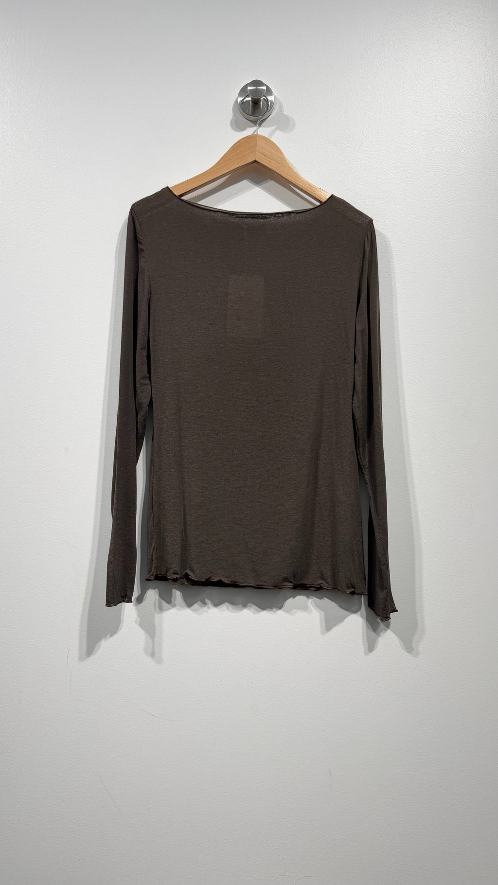 Jersey de punto fino con cuello barco talla regular