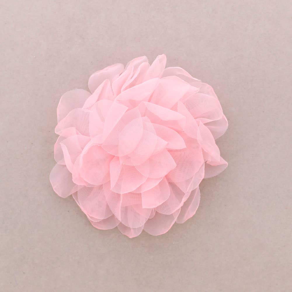 Broche Flor Tela 14 cm