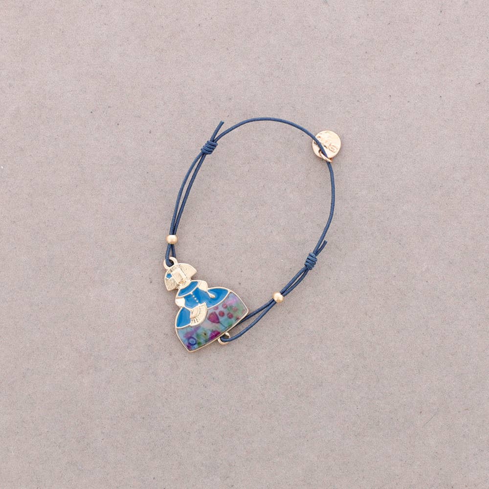 Pulsera Gomita Menina Metal Esmalte