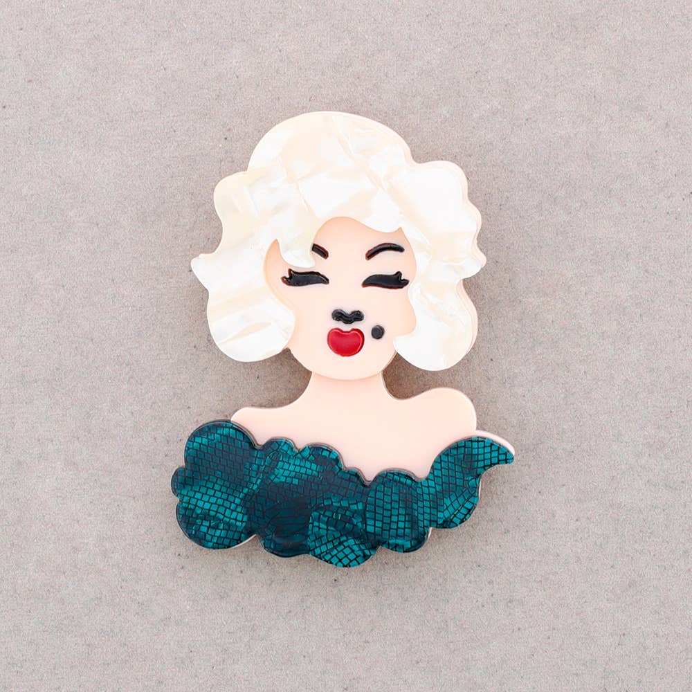 Broche Marilyn Resina