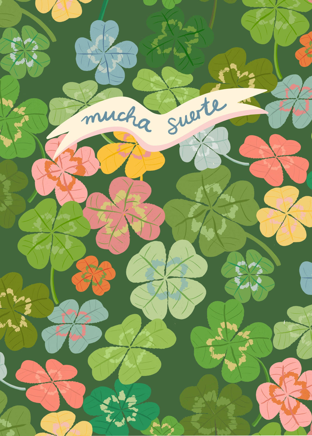 Tarjeta de felicitación - Mucha suerte