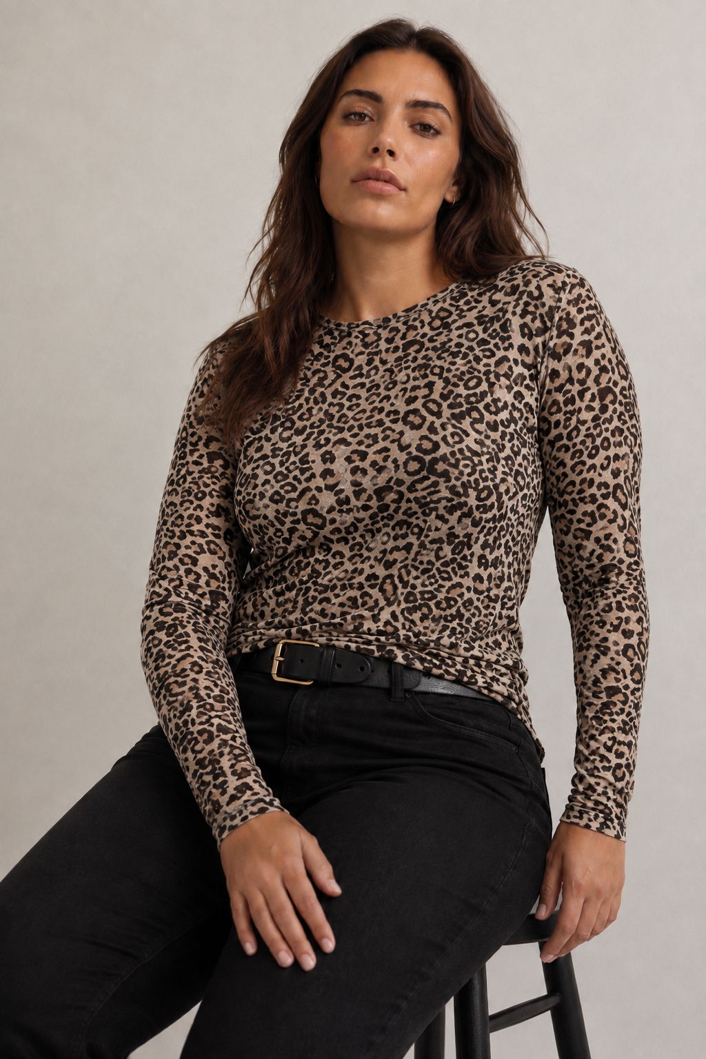 Curvy -  jersey de tejido fino estampado animal print