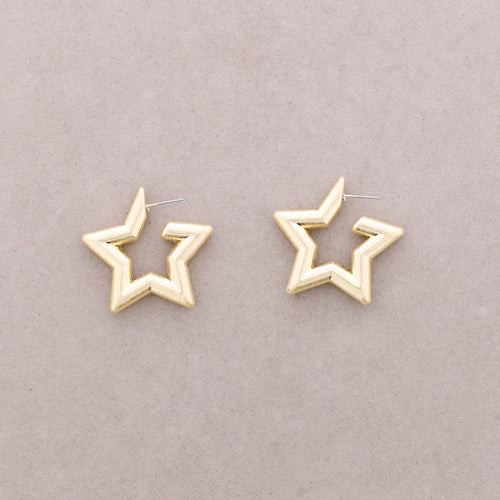Pendientes Presion Estrella Metal
