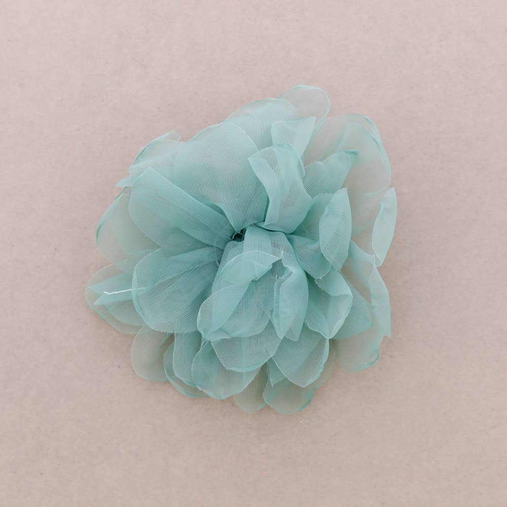Broche Flor Tela 14 cm
