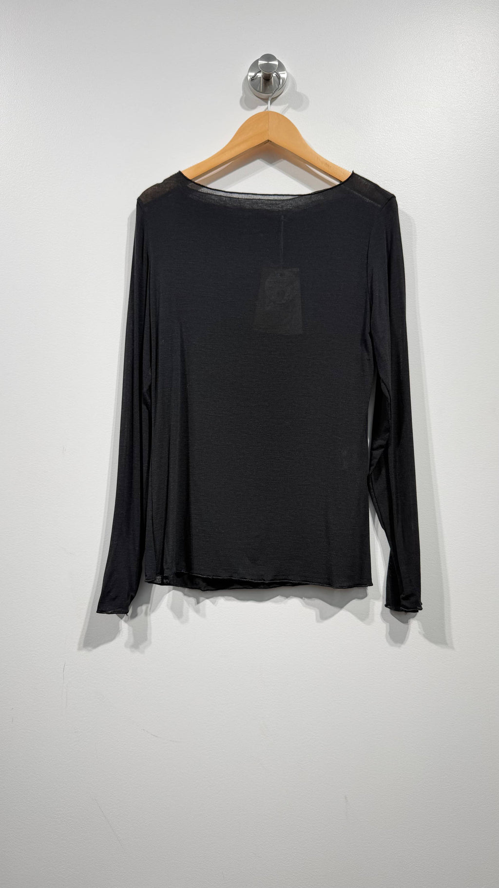 Jersey de punto fino con cuello barco talla regular