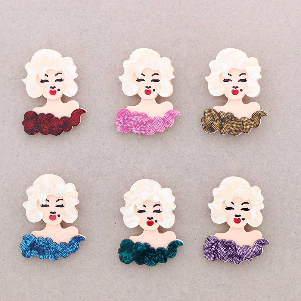 Broche Marilyn Resina