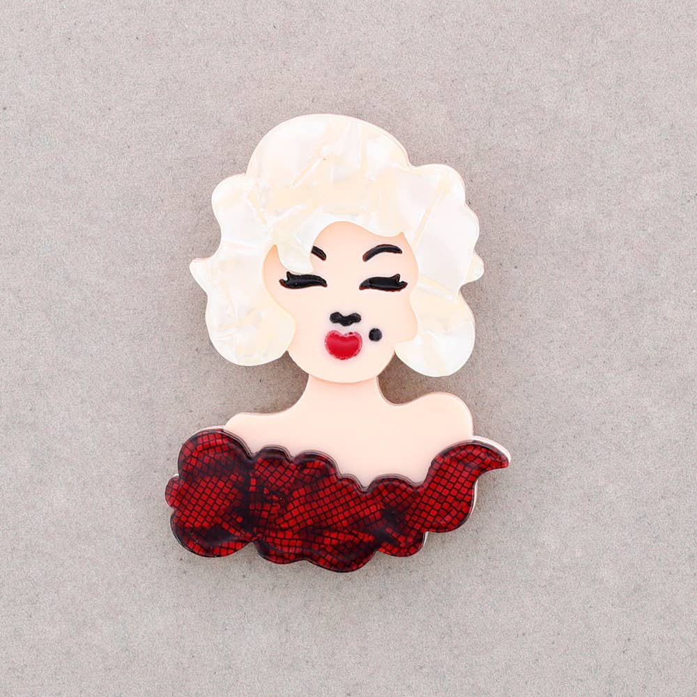 Broche Marilyn Resina