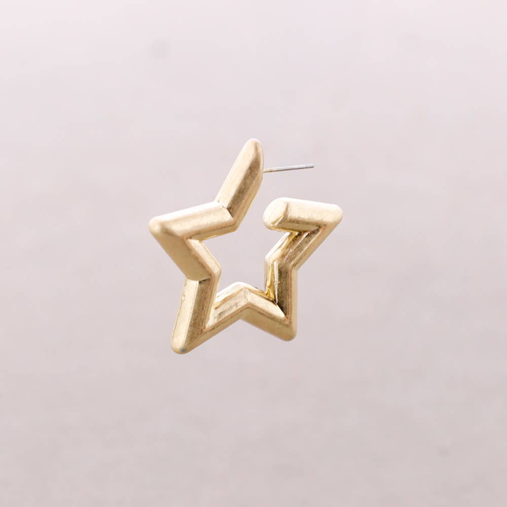 Pendientes Presion Estrella Metal