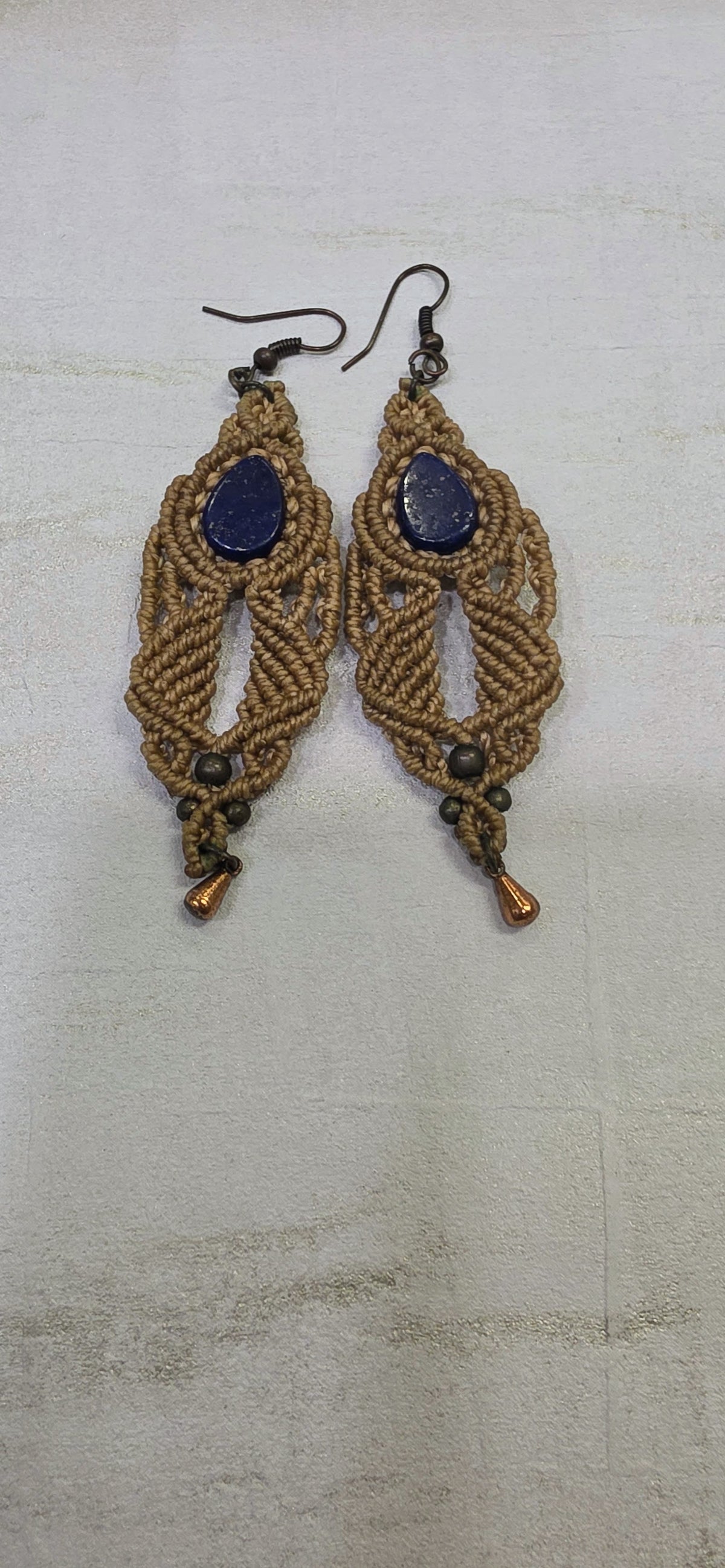 Pendiente Hilo Linhashita Lapizlazuli - Foto