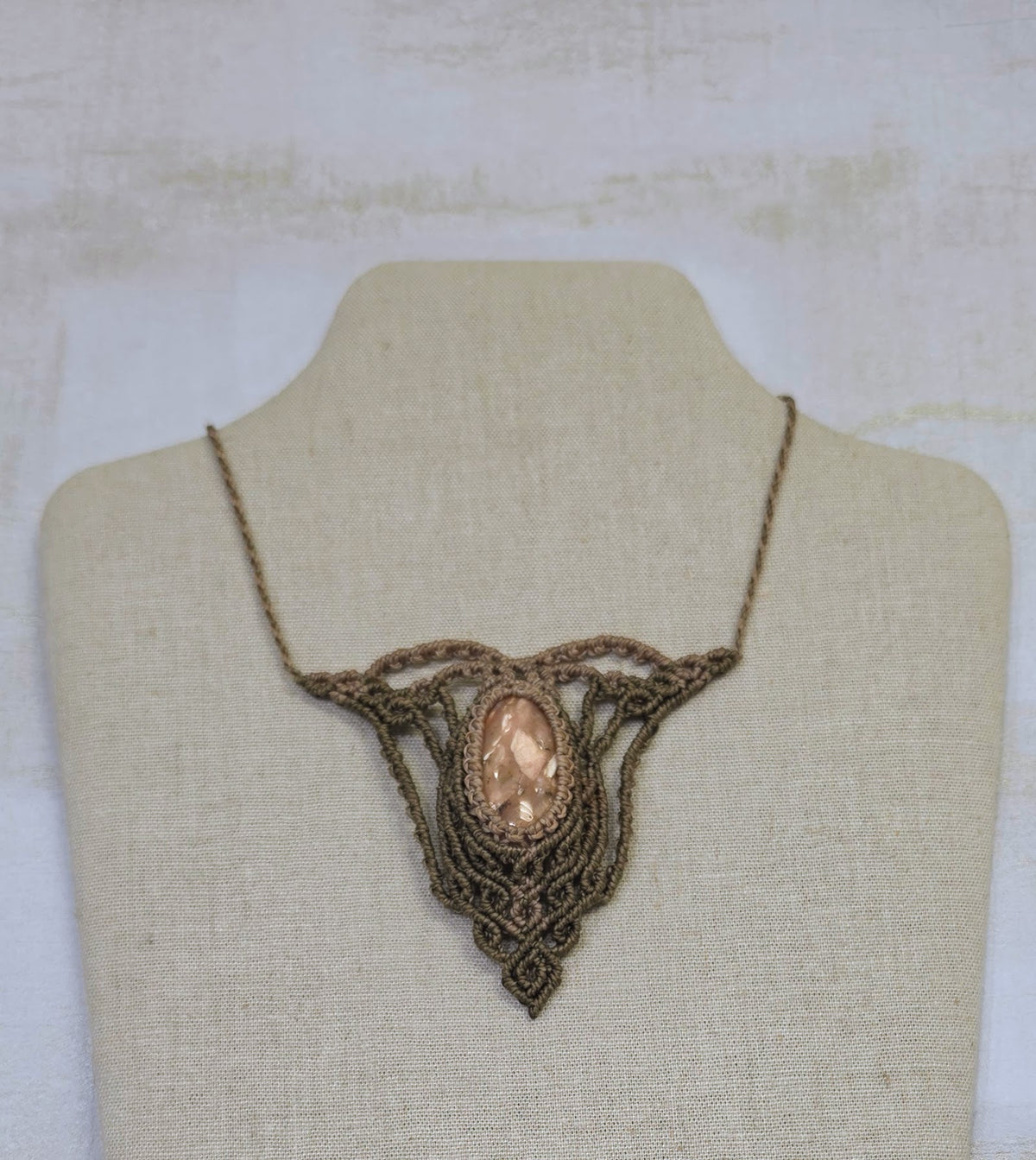 Collar Hilo Linhashita Rodocrosita - Foto