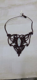 Collar Choker Hilo Linhashita Piedra Luna - Foto