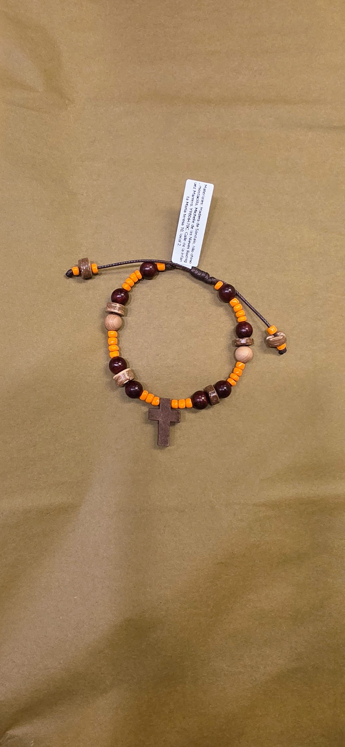 Pulsera Rosario Morado - Foto