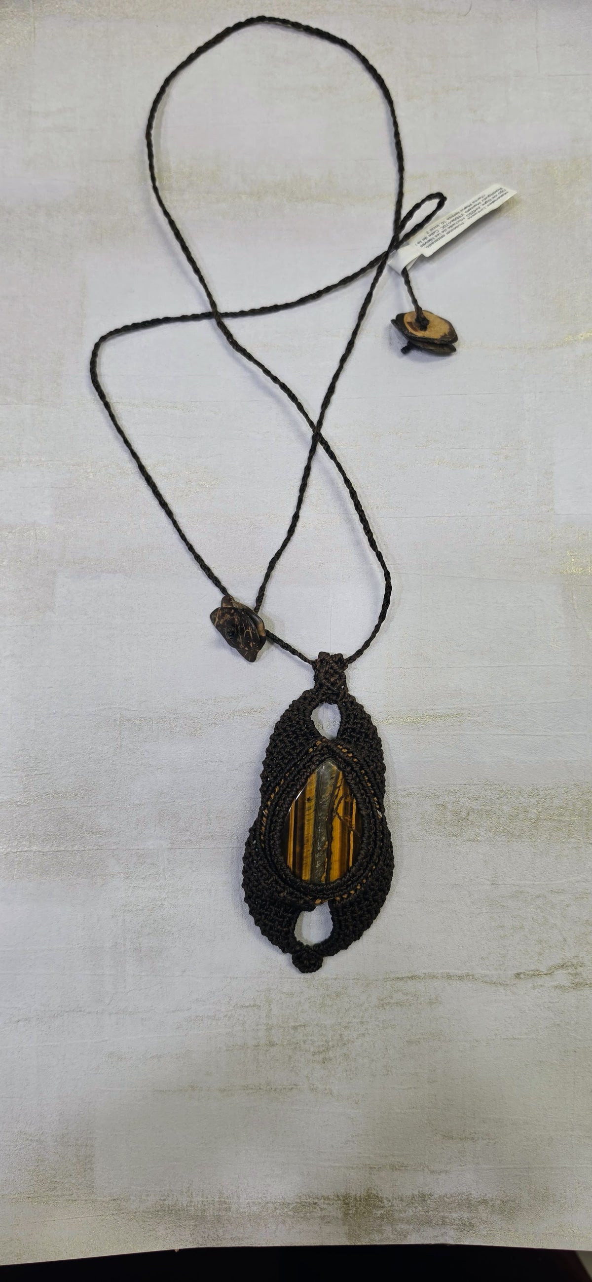 Collar Hilo Linhashita Ojo de Tigre - Foto