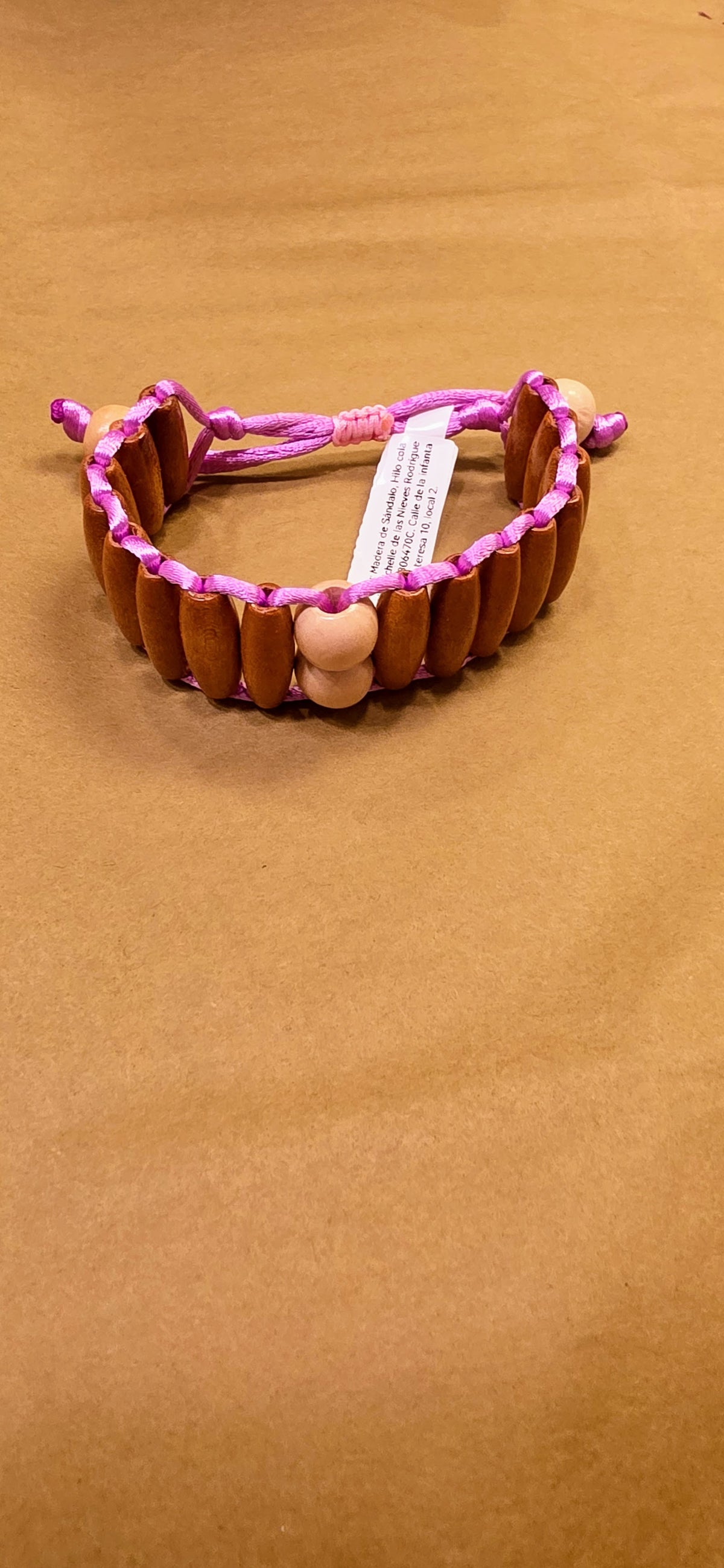 Brazalete de Madera Lila - Foto