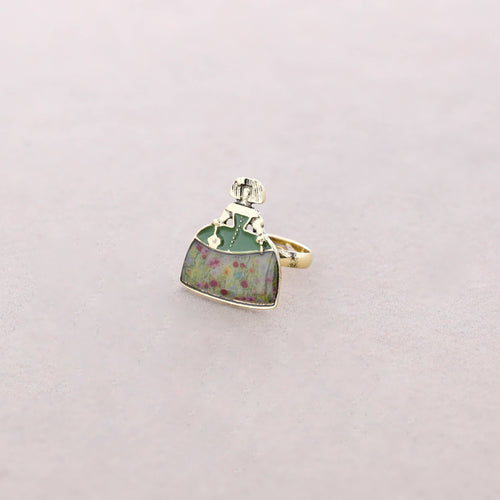 Anillo Menina Metal Esmalte