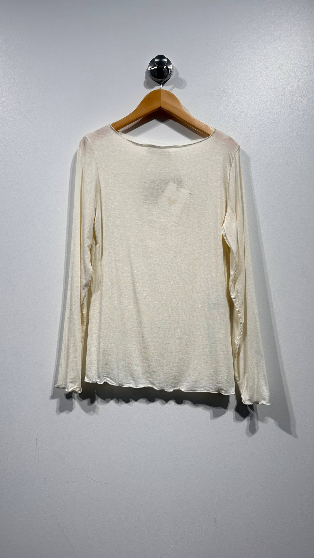 Jersey de punto fino con cuello barco talla regular