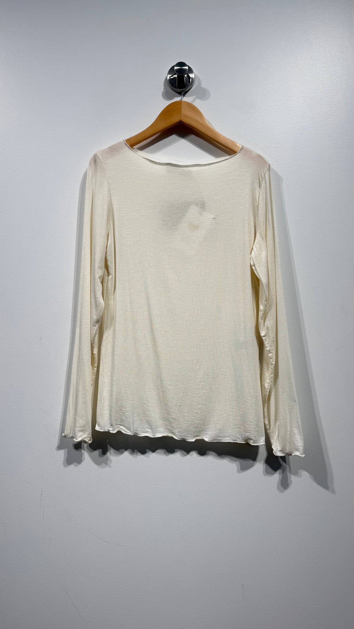 Jersey de punto fino con cuello barco talla regular