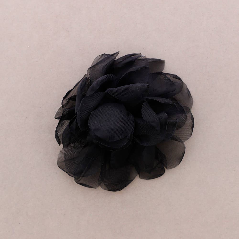 Broche Flor Tela 14 cm