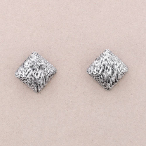Pendientes Presion Rombo Metal
