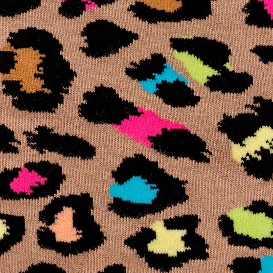 Calcetines de leopardo multicolor 🐆✨