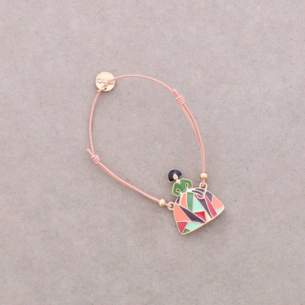 Pulsera Elastica Menina Metal Esmalte