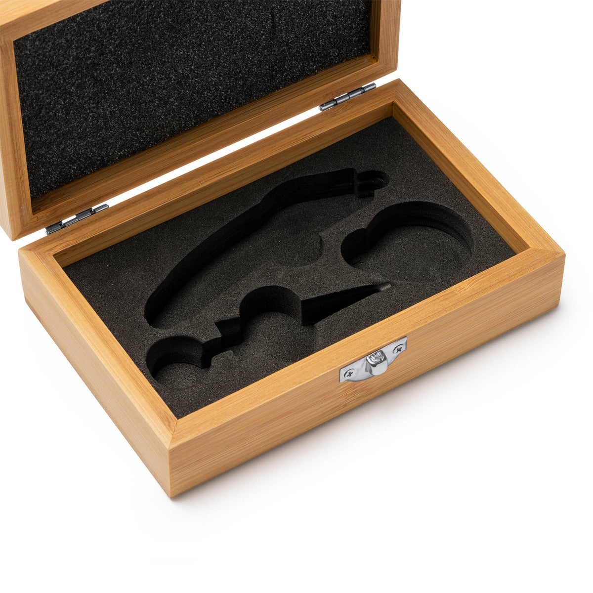 Set de 3 piezas de vino en caja de bambu