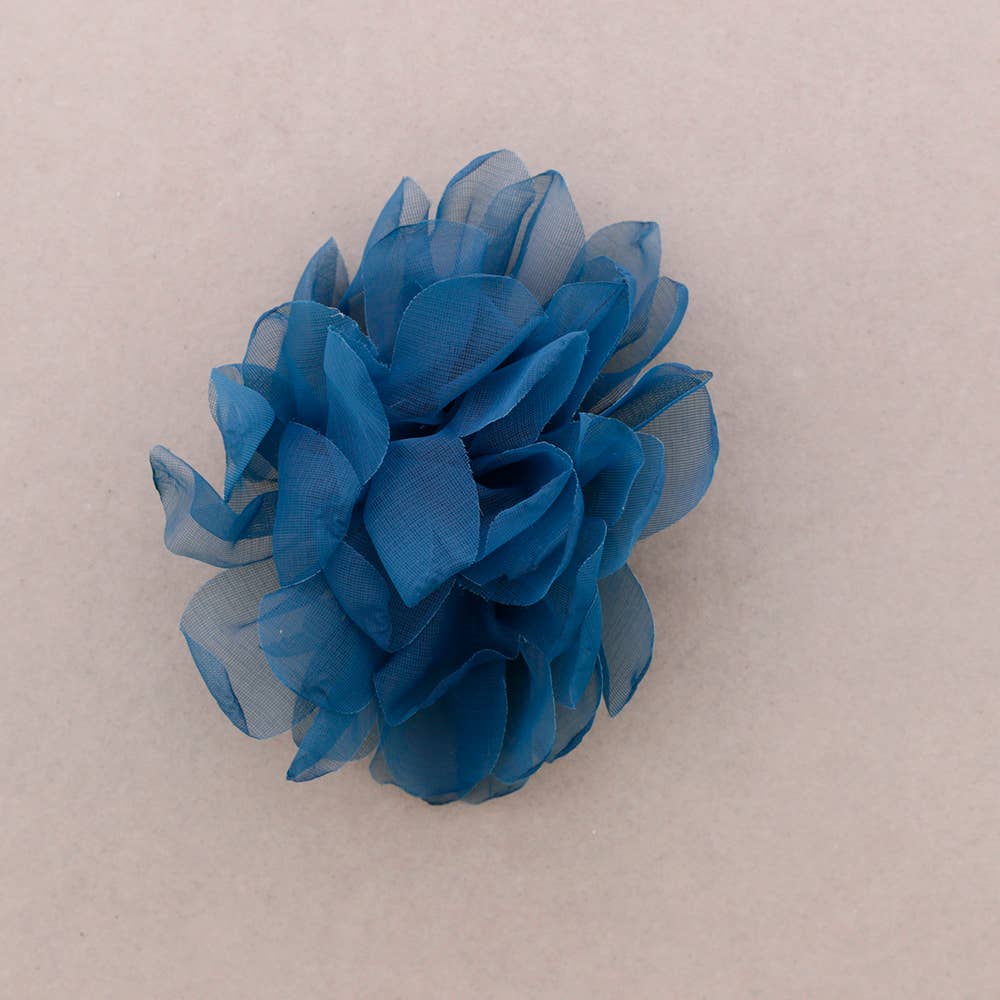 Broche Flor Tela 14 cm
