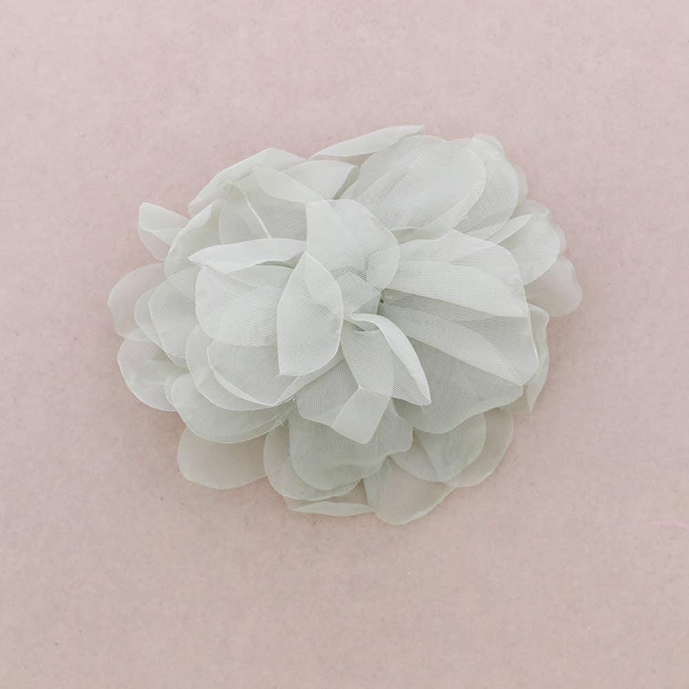 Broche Flor Tela 14 cm