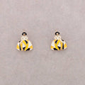Pendientes Presion Menina Metal Esmalte geométrico