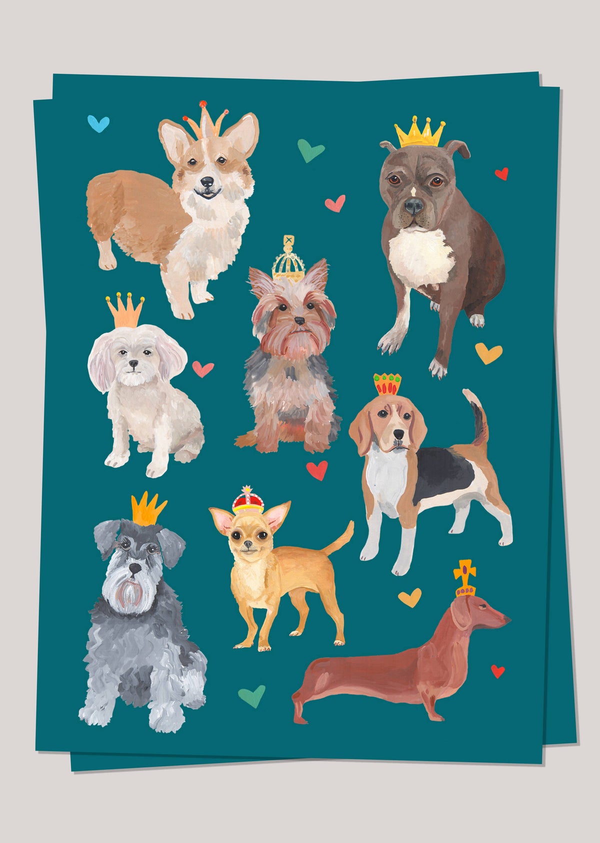 Postal - Perros Reales