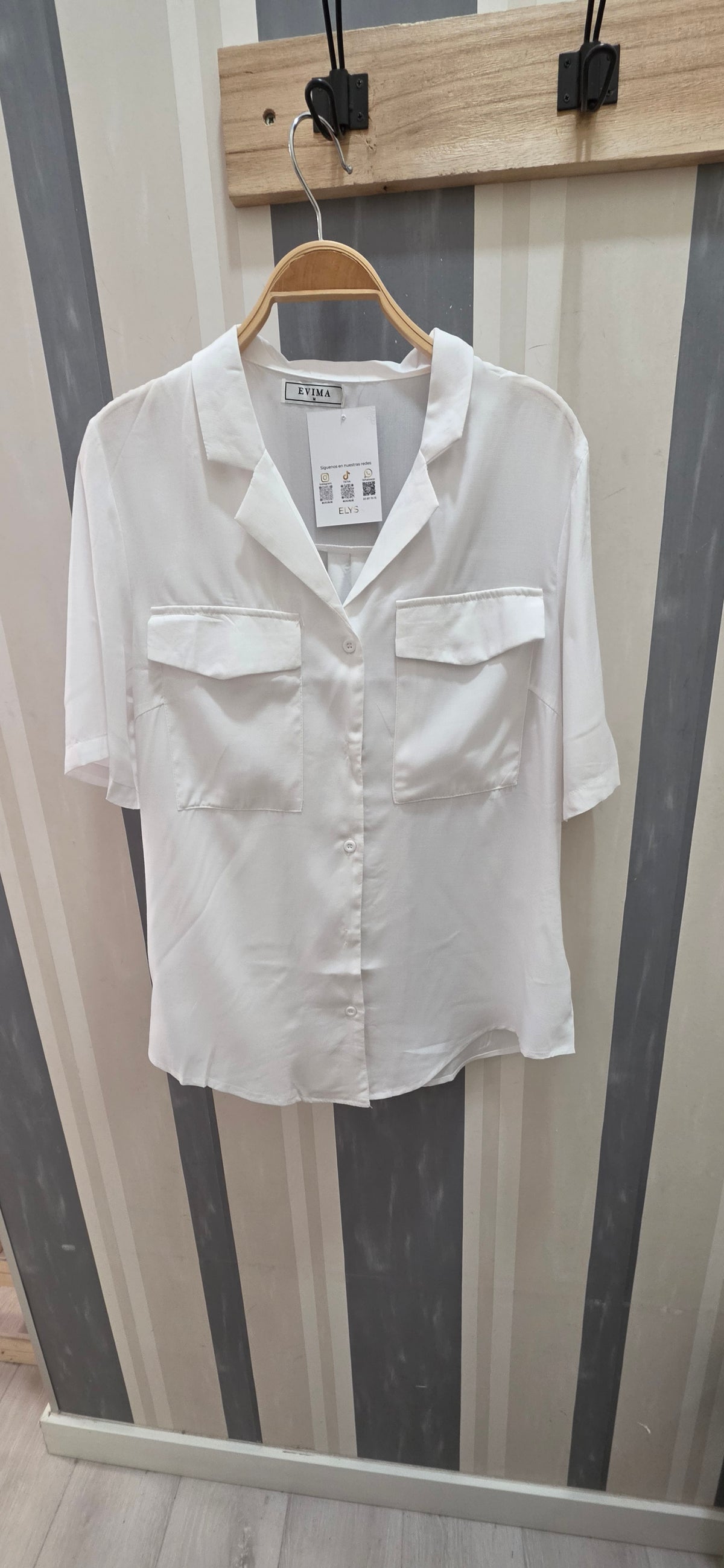 Camisa Botones Manga Corta - Foto