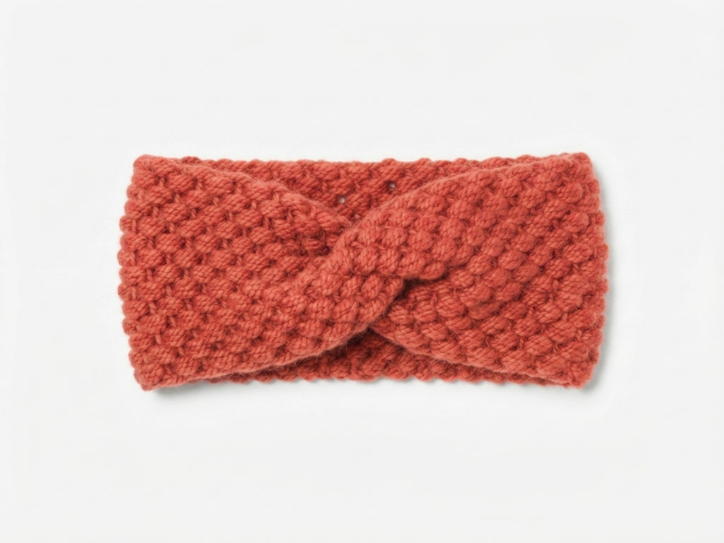 Bandana Tejida Punto Derecho Tipo Jacquard - Foto