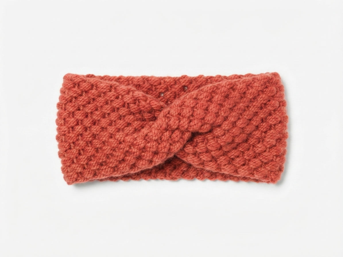 Bandana Tejida Punto Derecho Tipo Jacquard - Foto