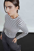 Camiseta Manga Larga Lineas - Foto